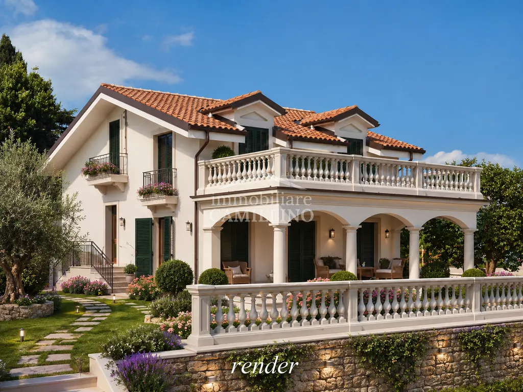 Villa da completare con vista mare